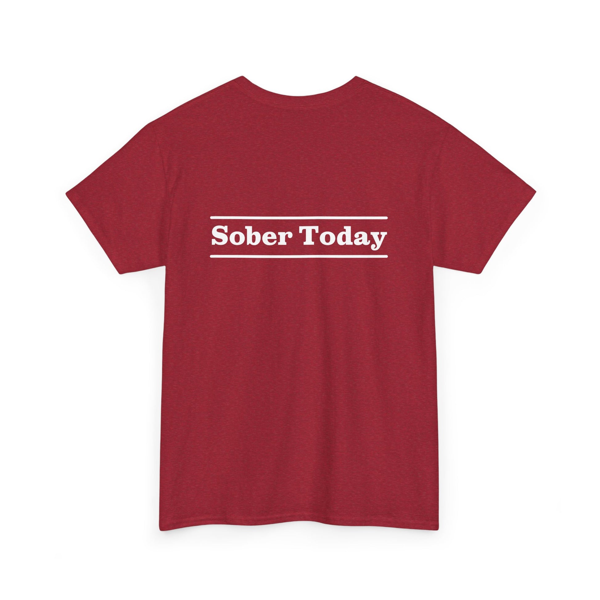 Haler Smith - T-Shirt - Haler Smith Heavy Cotton Short Sleeve Tee - Sober Today 3 - S - XL