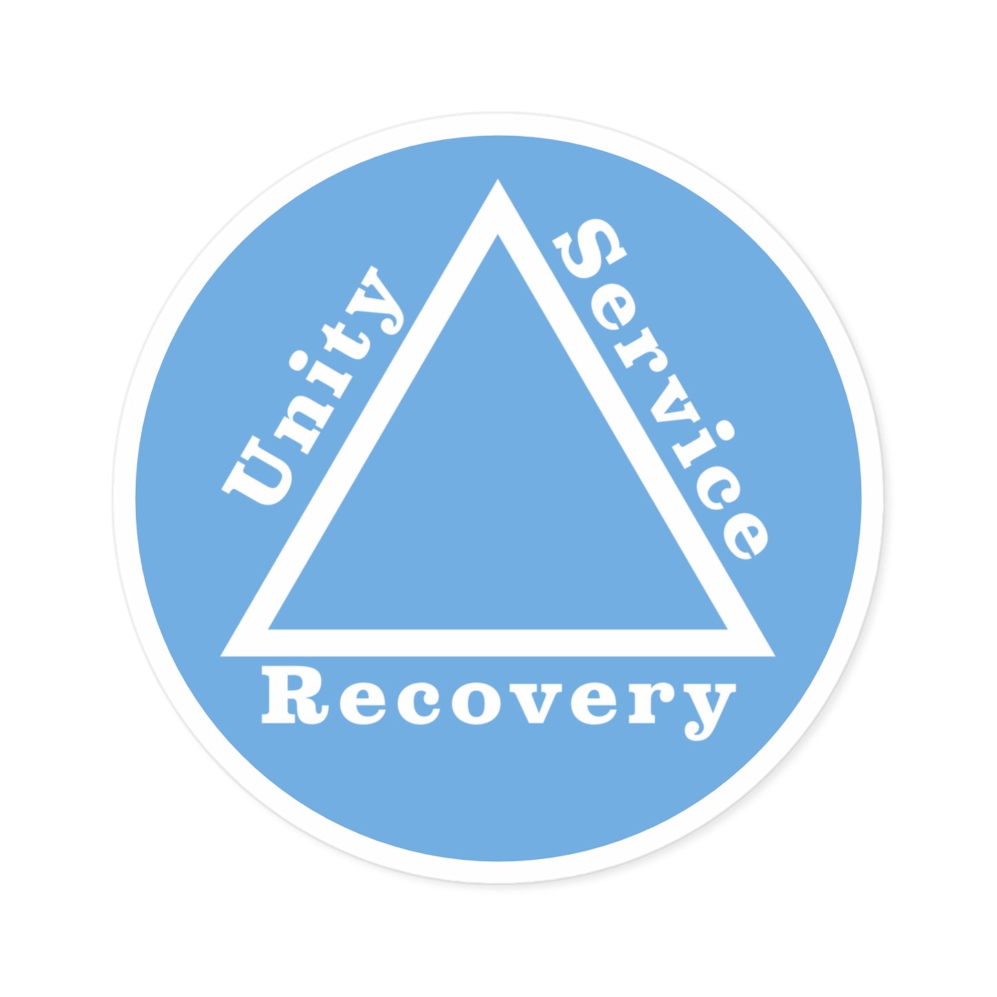 Haler Smith Vinyl Round Sticker - Unity Service Recovery 1 - Light Blue