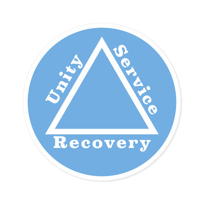 Haler Smith Vinyl Round Sticker - Unity Service Recovery 1 - Light Blue