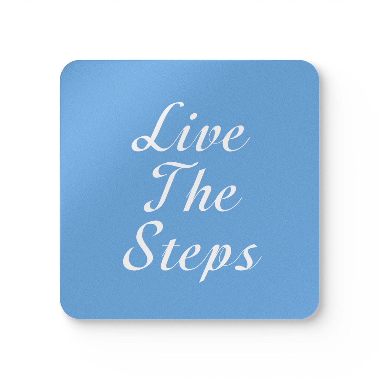 Haler Smith Corkwood Coaster Set Light Blue - Live The Steps White