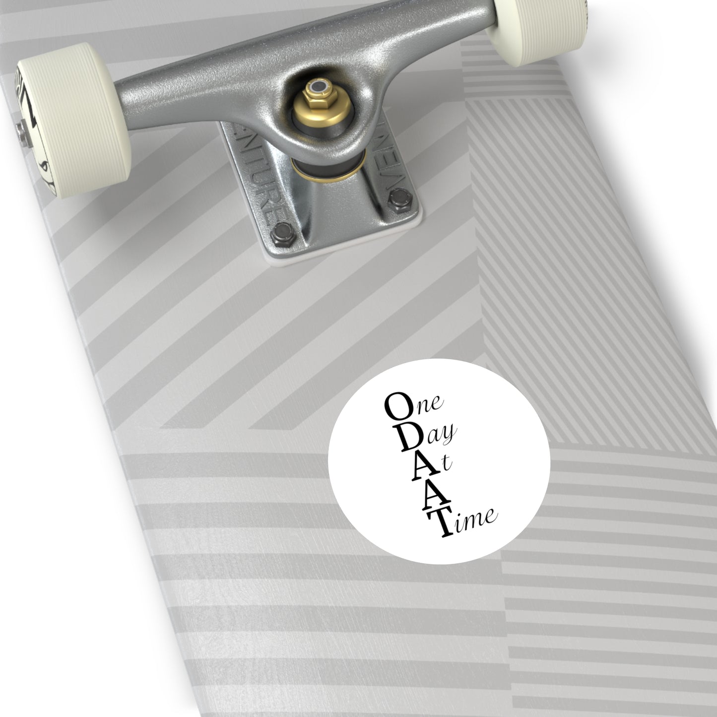 Haler Smith Vinyl Round Sticker - ODAAT - White