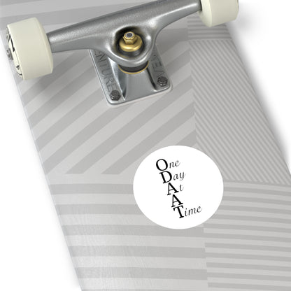 Haler Smith Vinyl Round Sticker - ODAAT - White