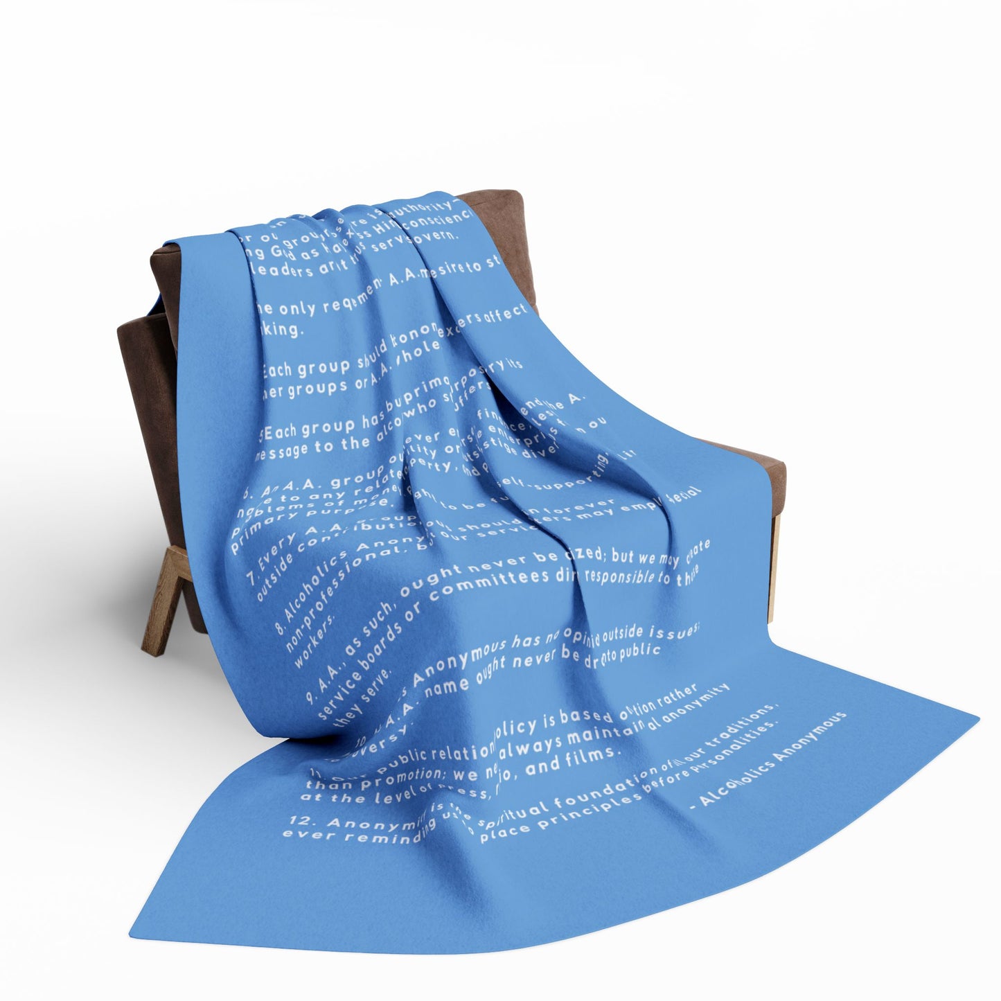 Haler Smith Polar Fleece Blanket - 12 Traditions - Light Blue
