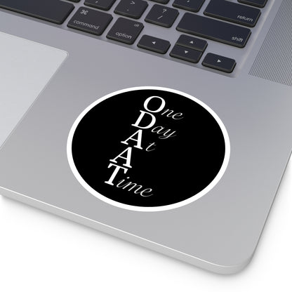 Haler Smith Vinyl Round Sticker - ODAAT - Black