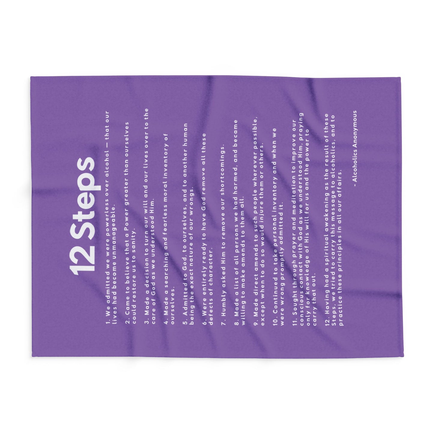 Haler Smith Polar Fleece Blanket - 12 Steps - Light Purple