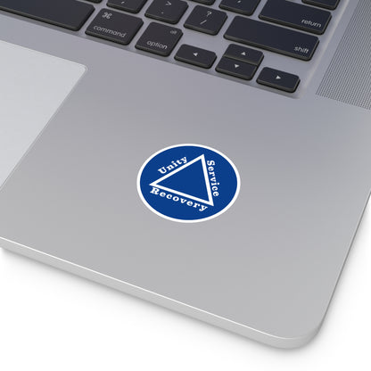 Haler Smith Vinyl Round Sticker - Unity Service Recovery 1 - Dark Blue