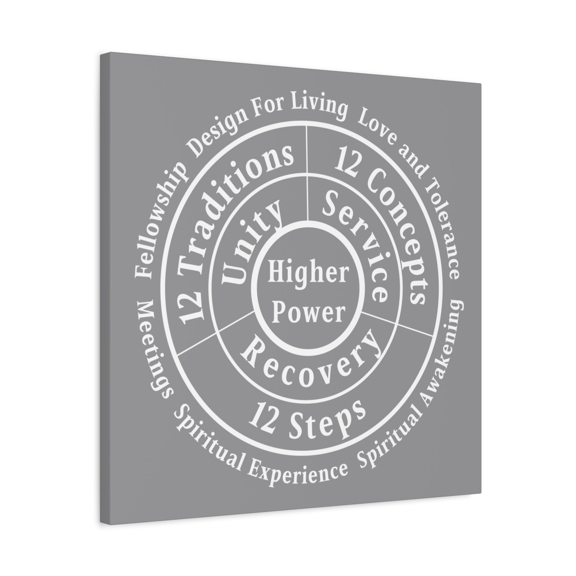 Haler Smith - Canvas - Haler Smith Matte Canvas - Higher Power 1 - Gray Matte Finish