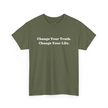 Recovery Short Sleeve T-Shirt | Change Your Truth Change Your Life On The Front