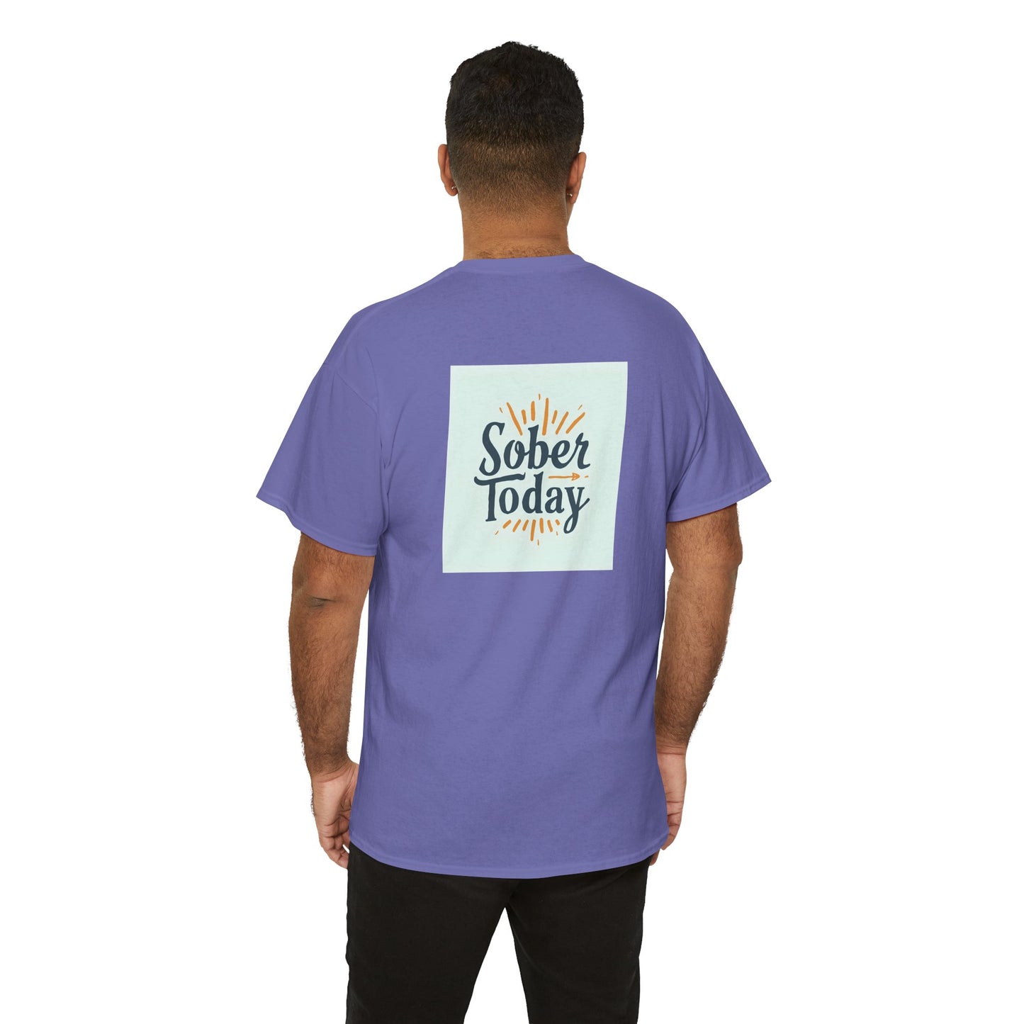 Haler Smith - T-Shirt - Haler Smith Heavy Cotton Short Sleeve Tee - Sober Today 6 - S - XL