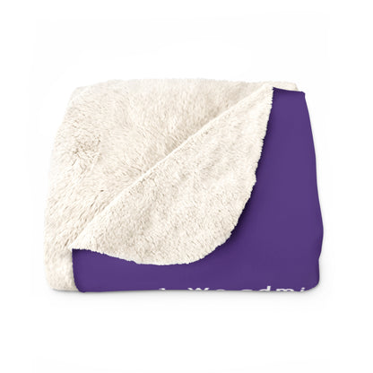 Haler Smith - Home Decor - Haler Smith Sherpa Fleece Blanket - 12 Steps - Purple