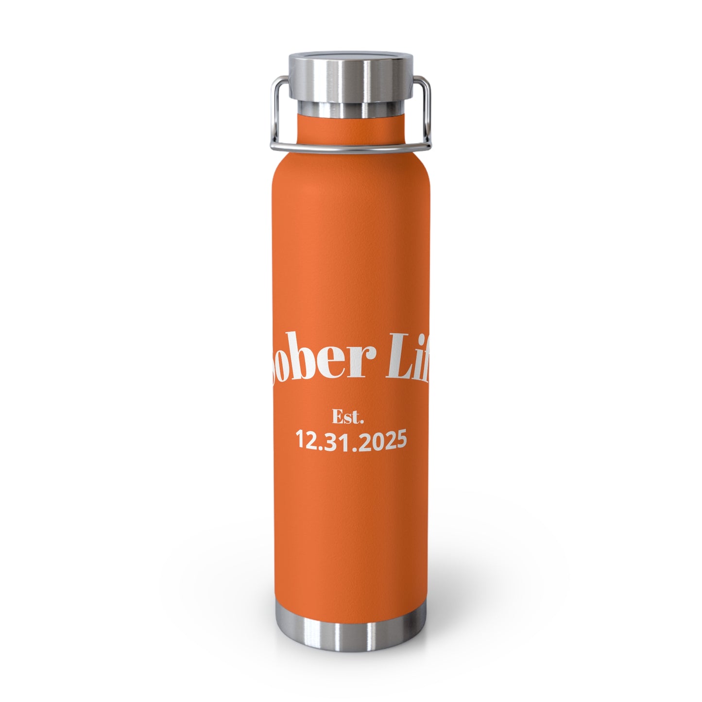 Recovery Insulated Water Bottle 22oz | Sober Life Est. Design 1