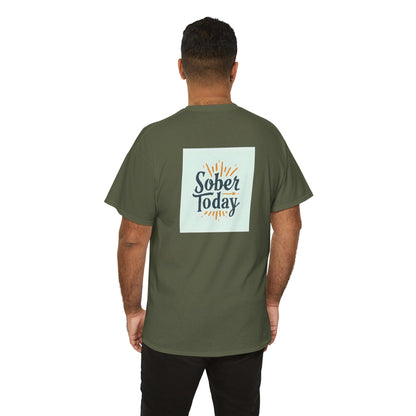 Haler Smith - T-Shirt - Haler Smith Heavy Cotton Short Sleeve Tee - Sober Today 6 - S - XL