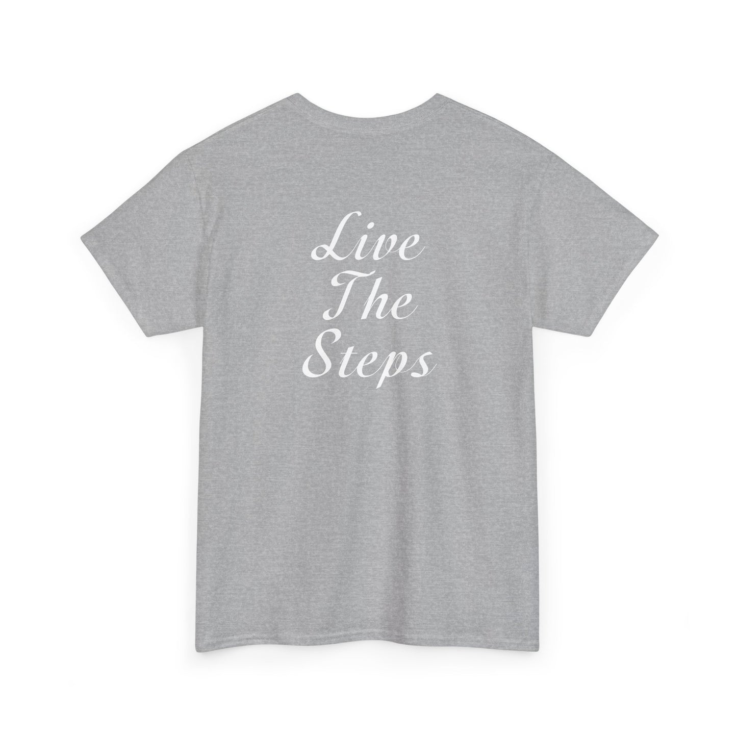 Haler Smith - T-Shirt - Haler Smith Heavy Cotton Short Sleeve Tee S - XL - Live The Steps - White Letters