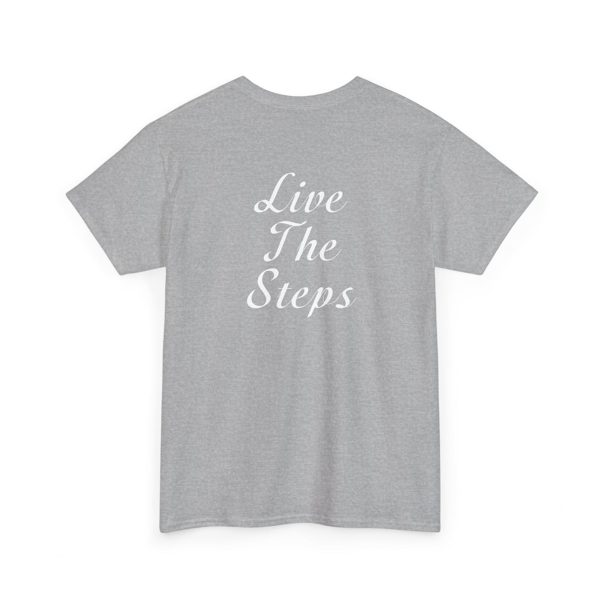 Haler Smith - T-Shirt - Haler Smith Heavy Cotton Short Sleeve Tee S - XL - Live The Steps - White Letters