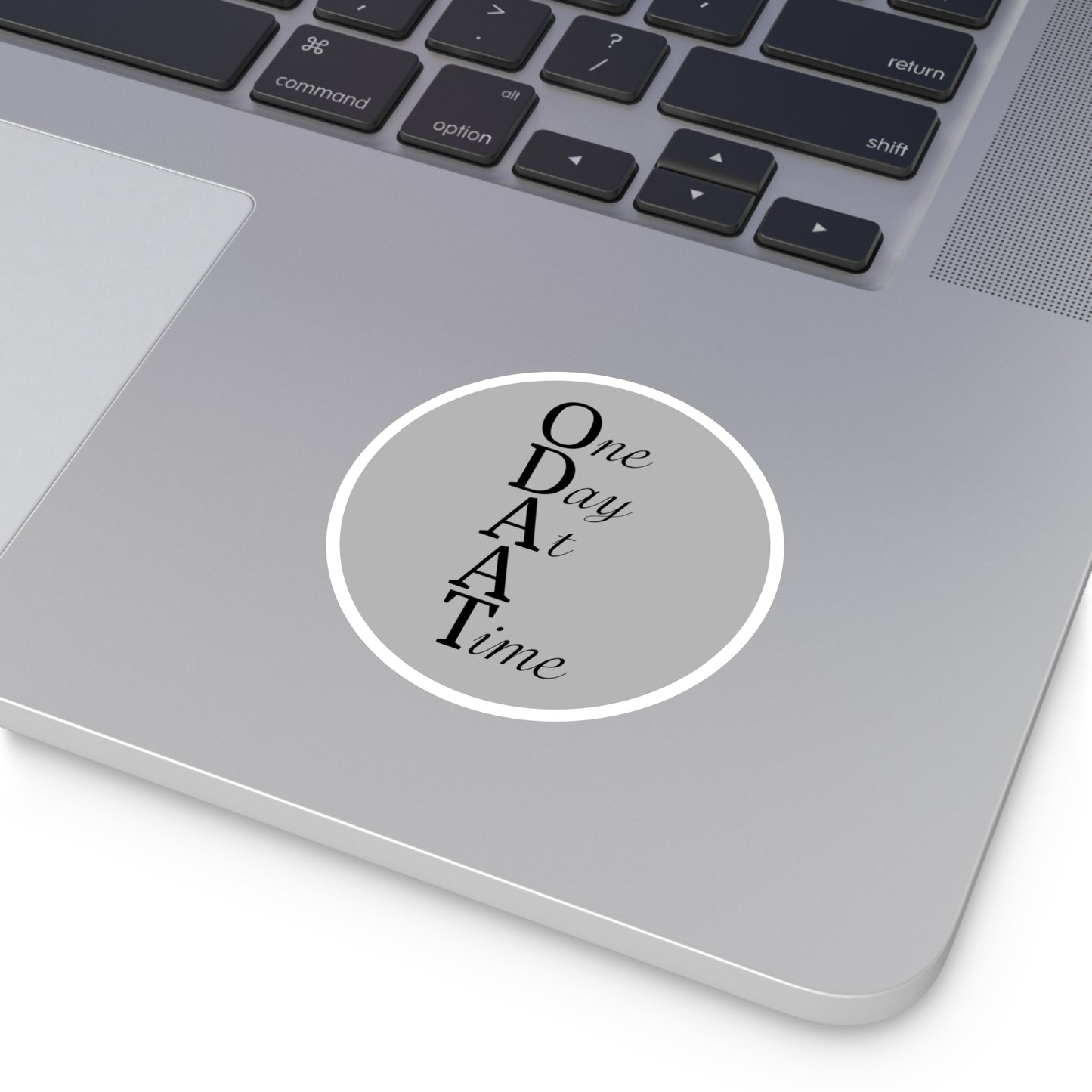 Haler Smith Vinyl Round Sticker - ODAAT - Light Gray