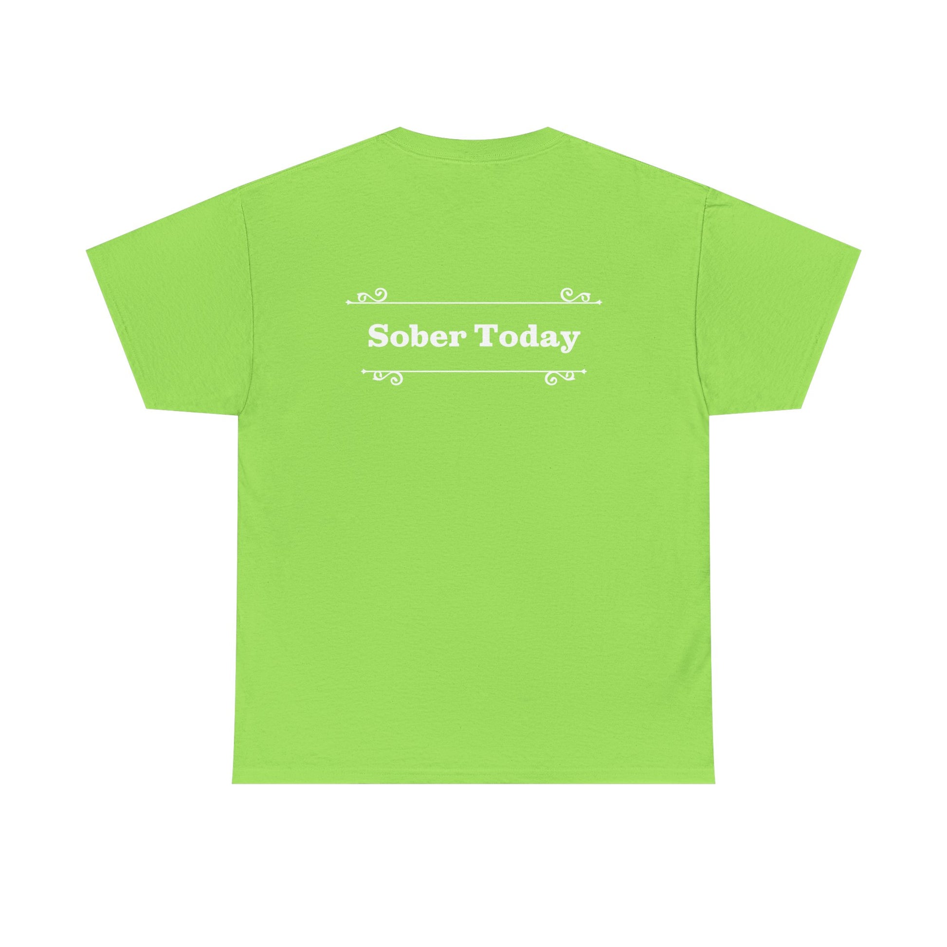 Haler Smith - T-Shirt - Haler Smith Heavy Cotton Short Sleeve Tee - Sober Today 1 - 2XL - 5XL