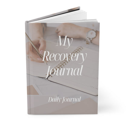 Haler Smith Hardcover Journal - My Recovery Journal - Journal Scene - White Letters