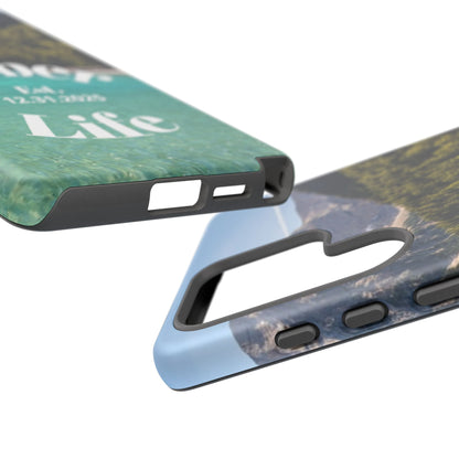 Recovery Phone Case | Sober Life Est. Design 1 | Water Scene Samsung Galaxy Case