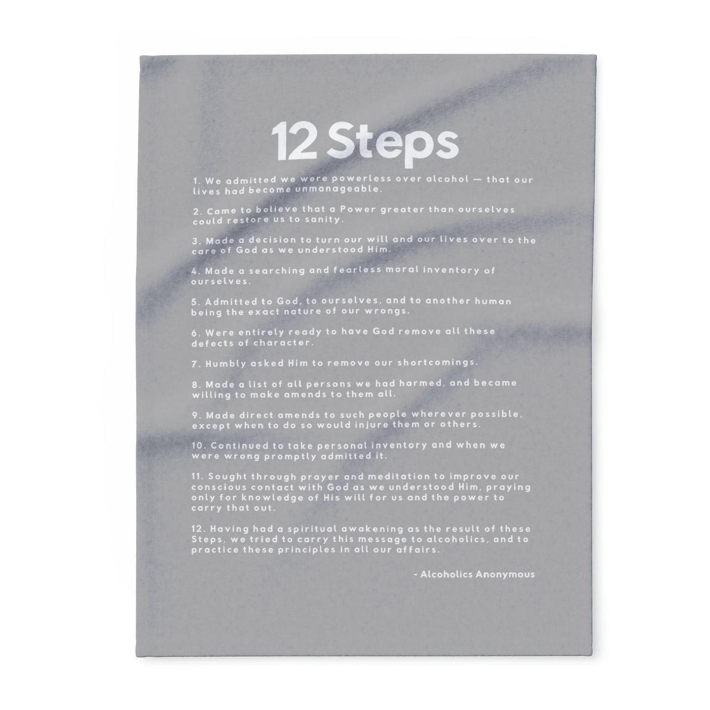 Haler Smith Polar Fleece Blanket - 12 Steps - Light Gray