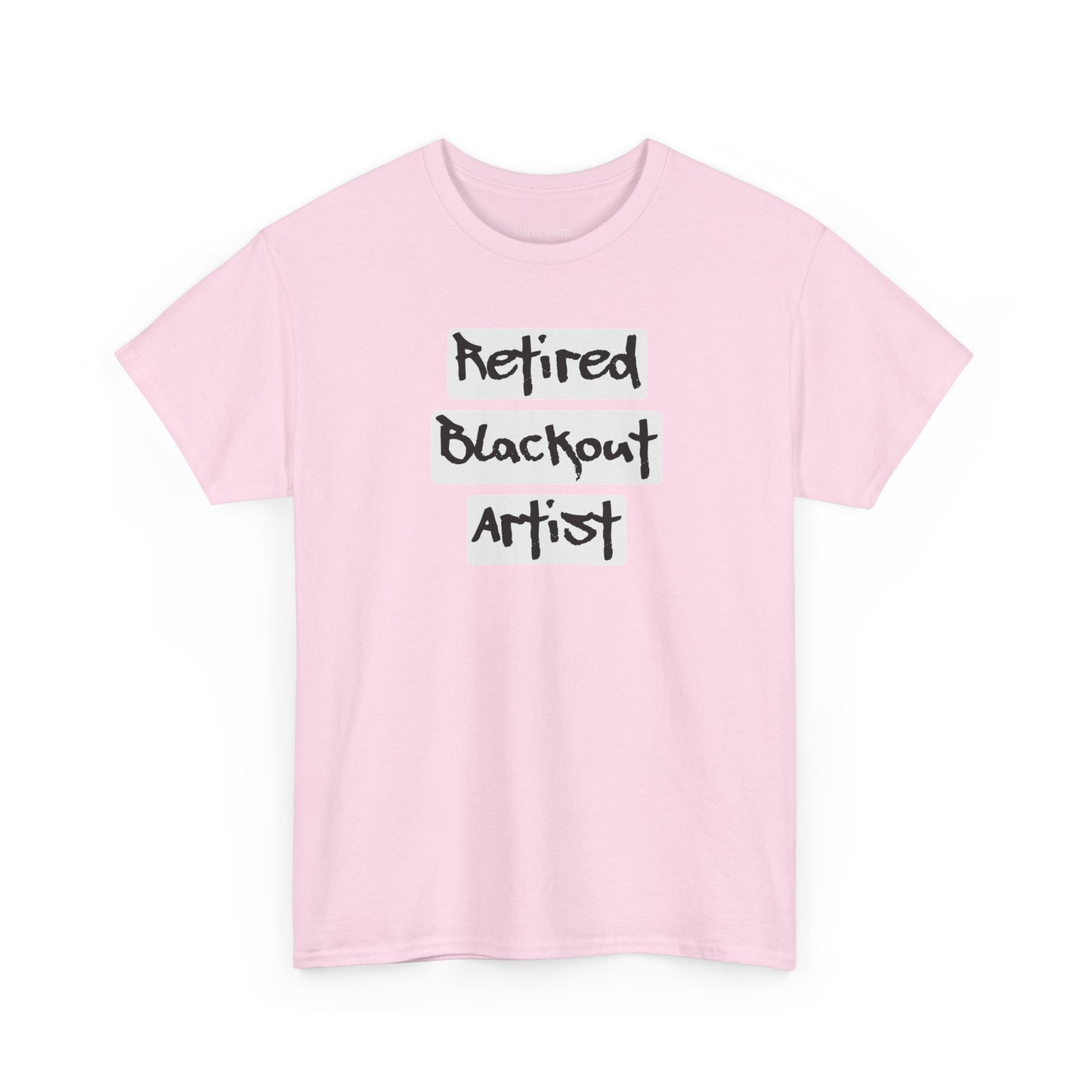 Recovery Short Sleeve T-Shirt | Retired Blackout Artist Design 1 On The Front