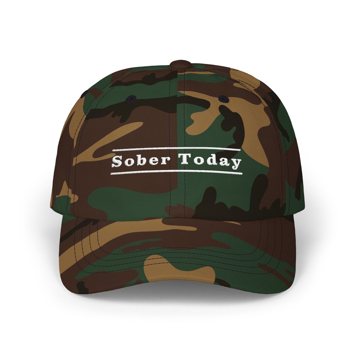 Haler Smith Dad Cap - Sober Today 3 - White