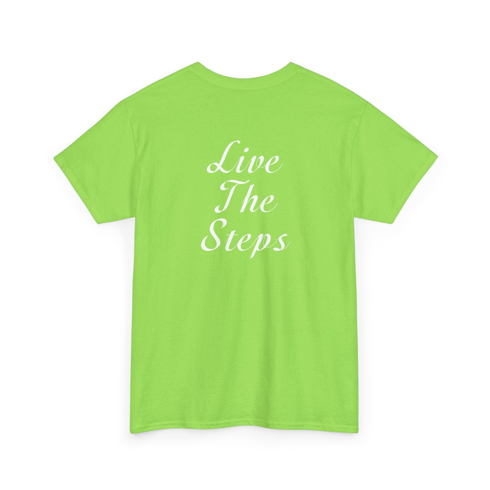 Haler Smith - T-Shirt - Haler Smith Heavy Cotton Short Sleeve Tee 2XL - 5XL - Live The Steps - White Letters