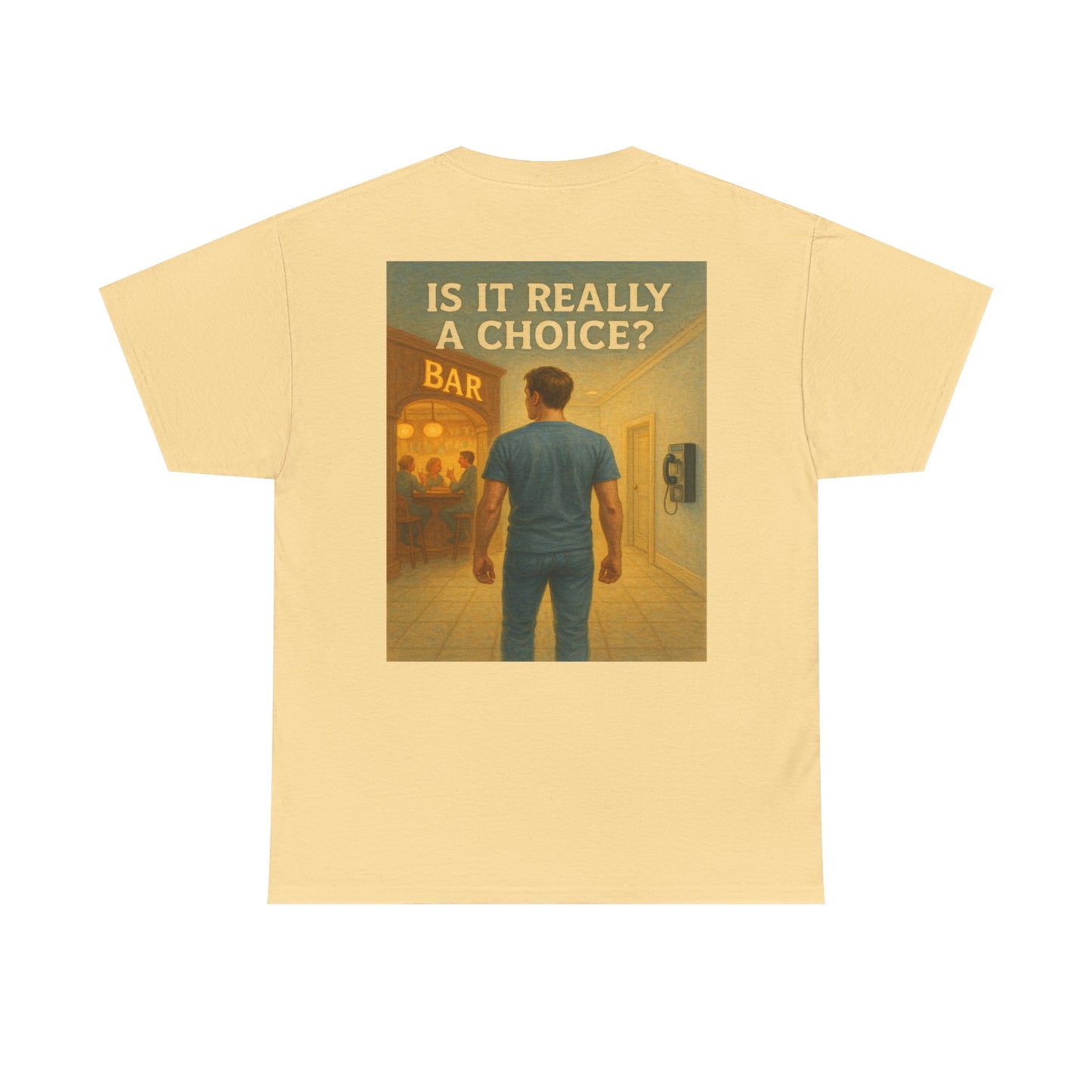 Haler Smith Heavy Cotton Short Sleeve Tee S-XL - Is It Really My Choice - Bar and Phone