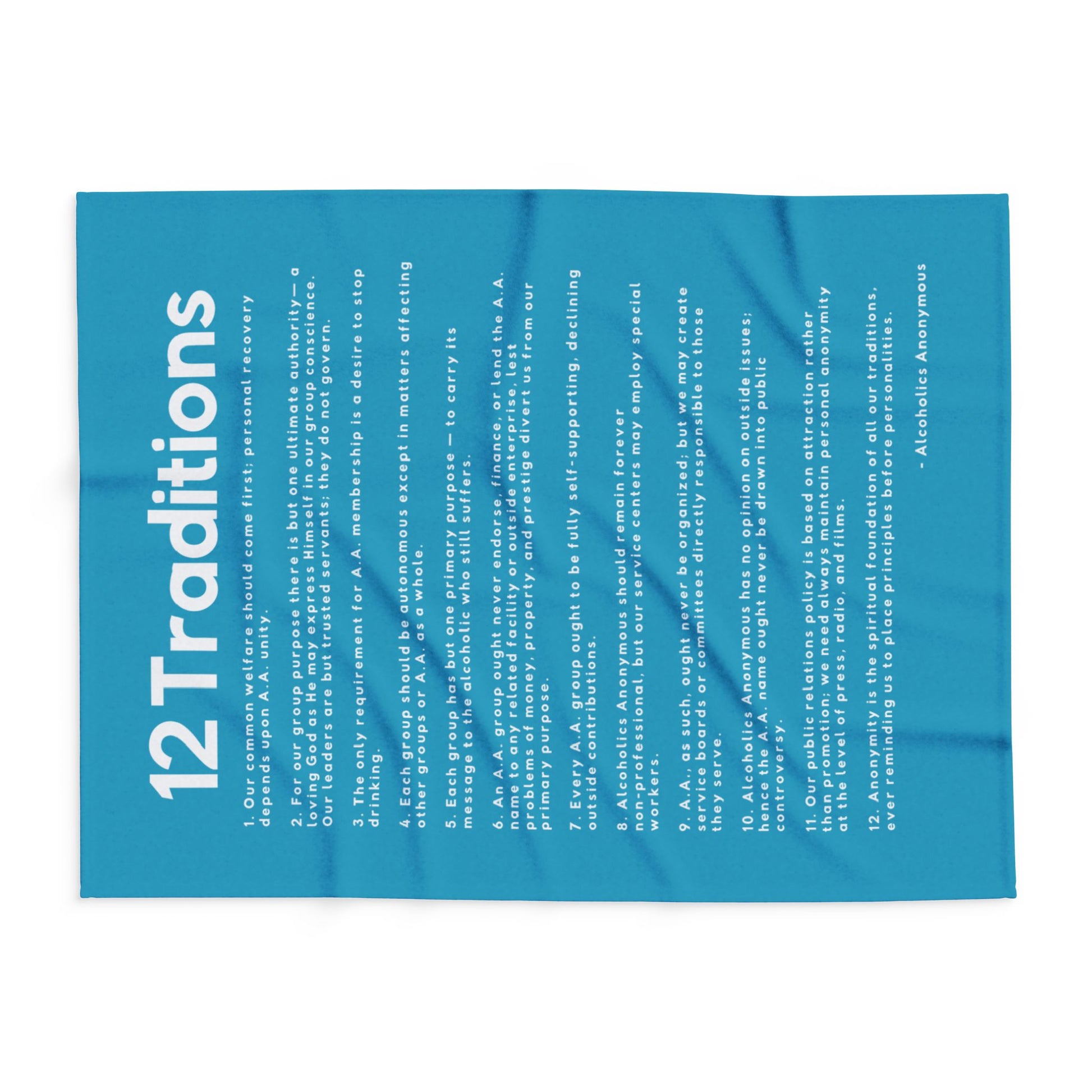 Haler Smith - Home Decor - Haler Smith Polar Fleece Blanket - 12 Traditions - Turquoise