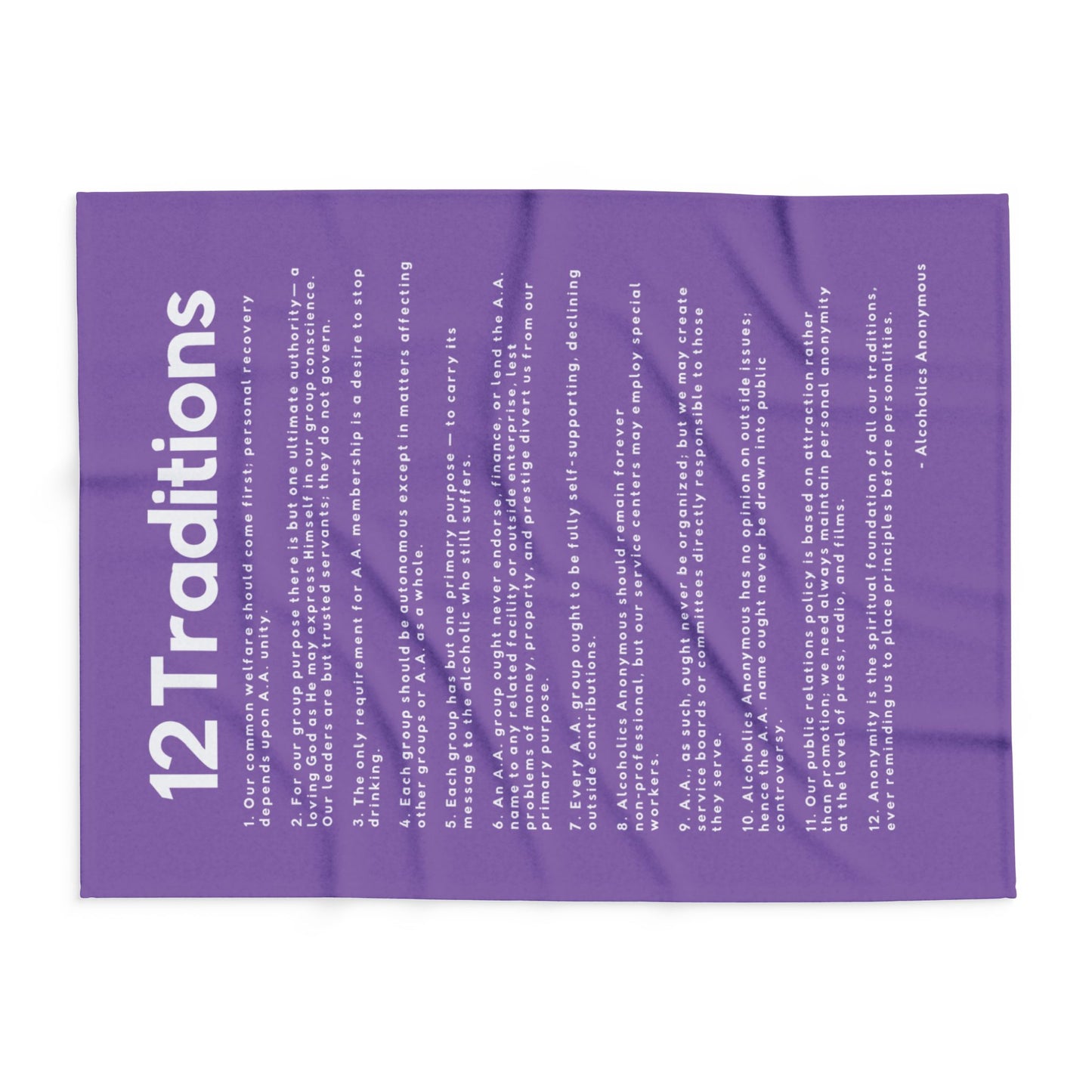 Haler Smith Polar Fleece Blanket - 12 Traditions - Light Purple