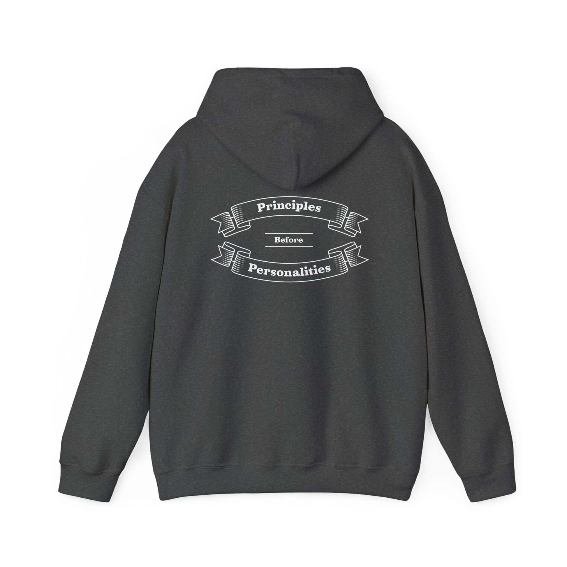 Haler Smith - Hoodie - Haler Smith Cotton Blend Hooded Sweatshirt Hoodie - Principles Before Personalities 1 - 2XL - 5XL