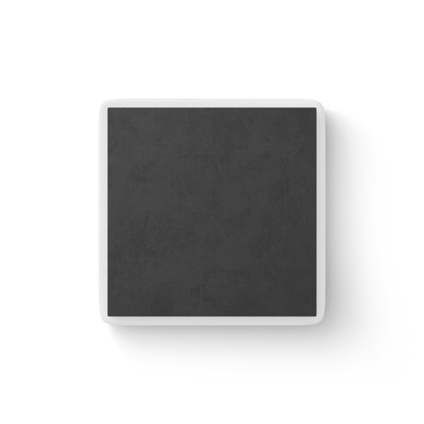 Recovery Square Porcelain Magnet | Sober Design 1 | Dark Gray with White Letters
