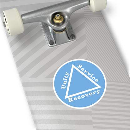 Haler Smith Vinyl Round Sticker - Unity Service Recovery 1 - Light Blue
