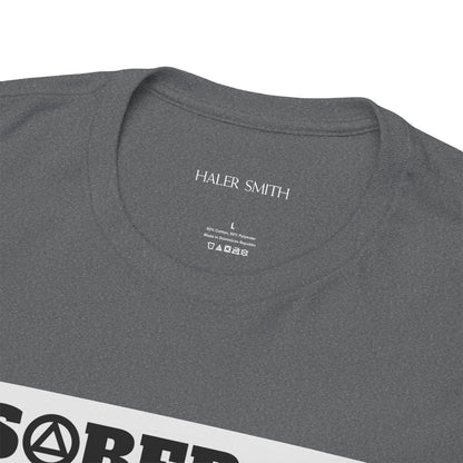 Recovery Short Sleeve T-Shirt | Sober AF Design 1 On The Front