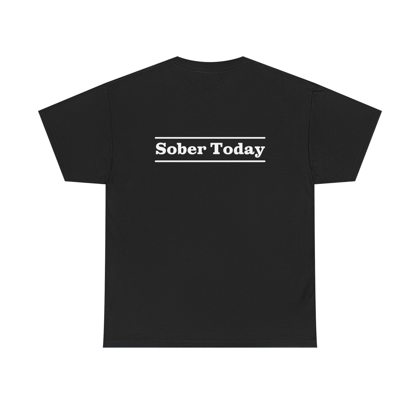 Haler Smith - T-Shirt - Haler Smith Heavy Cotton Short Sleeve Tee - Sober Today 3 - S - XL