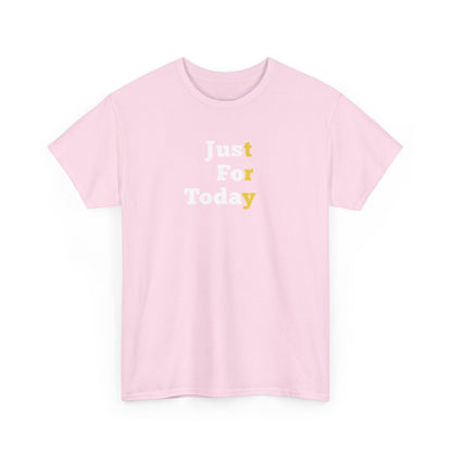 Recovery Short Sleeve T-Shirt | Just For Today Design 1 On The Front