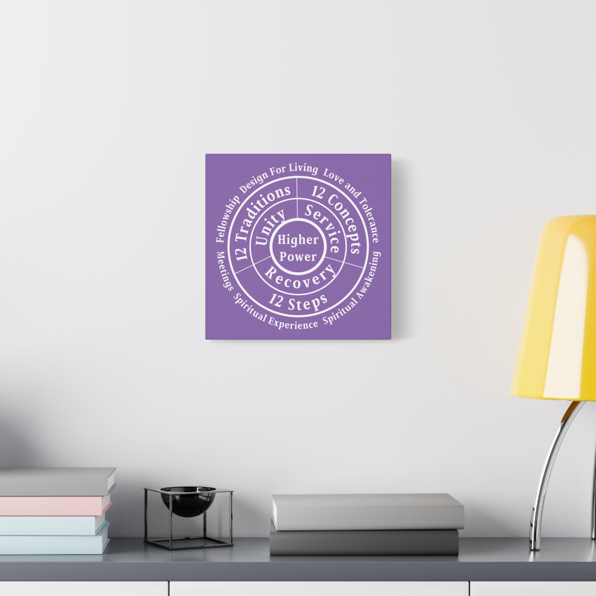 Haler Smith - Canvas - Haler Smith Matte Canvas - Higher Power 1 - Light Purple Matte Finish