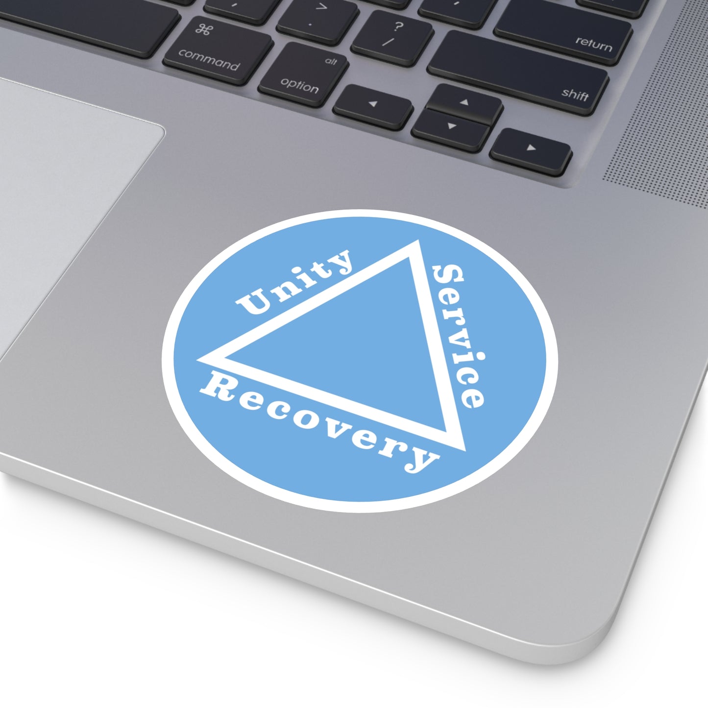 Haler Smith Vinyl Round Sticker - Unity Service Recovery 1 - Light Blue