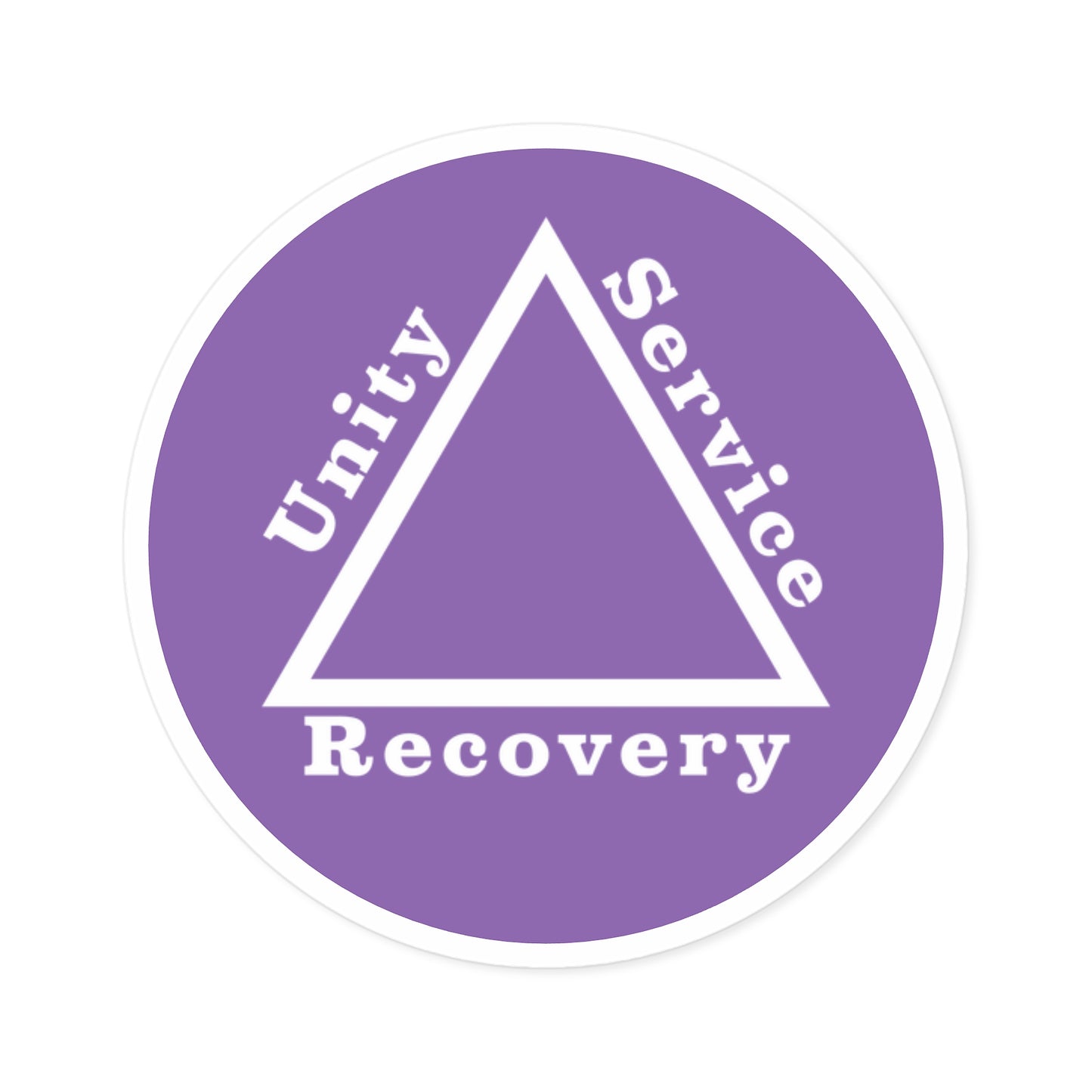 Haler Smith Vinyl Round Sticker - Unity Service Recovery 1 - Light Purple