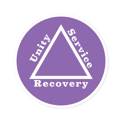 Haler Smith Vinyl Round Sticker - Unity Service Recovery 1 - Light Purple