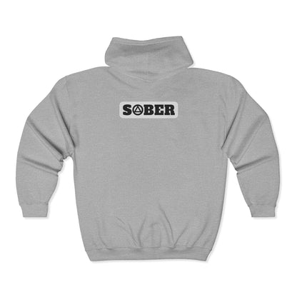 Recovery Zip Hoodie | Sober Design  2 On The Back
