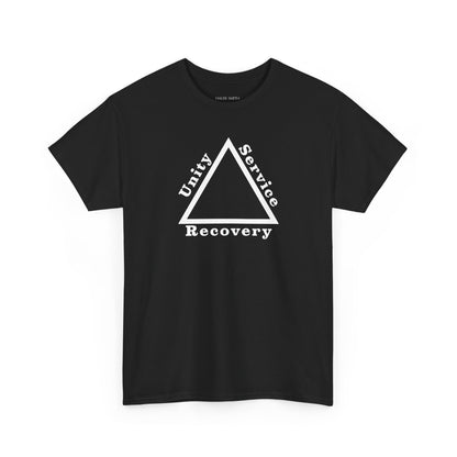 Recovery Short Sleeve T-Shirt | Unity Service Recovery Design 1 On The Front