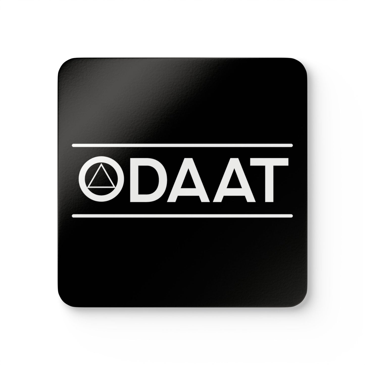 Recovery Corkwood Coaster Set of 4 | ODAAT Design 1 | Black with White Letters