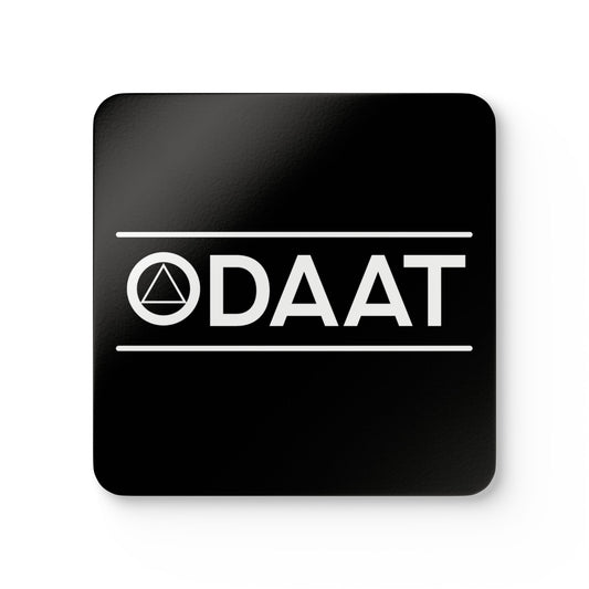 Recovery Corkwood Coaster Set of 4 | ODAAT Design 1 | Black with White Letters