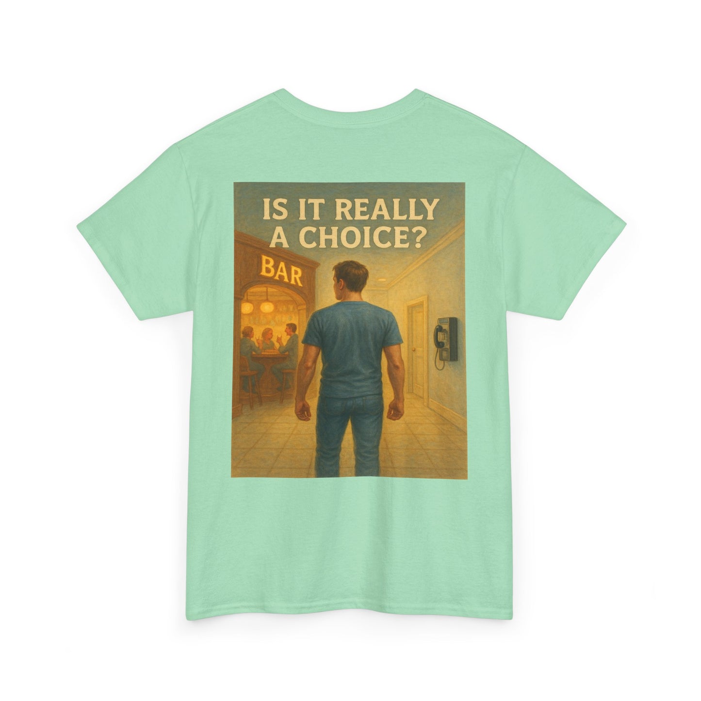 Haler Smith - T-Shirt - Haler Smith Heavy Cotton Short Sleeve Tee S - XL - Is It Really My Choice - Bar and Phone