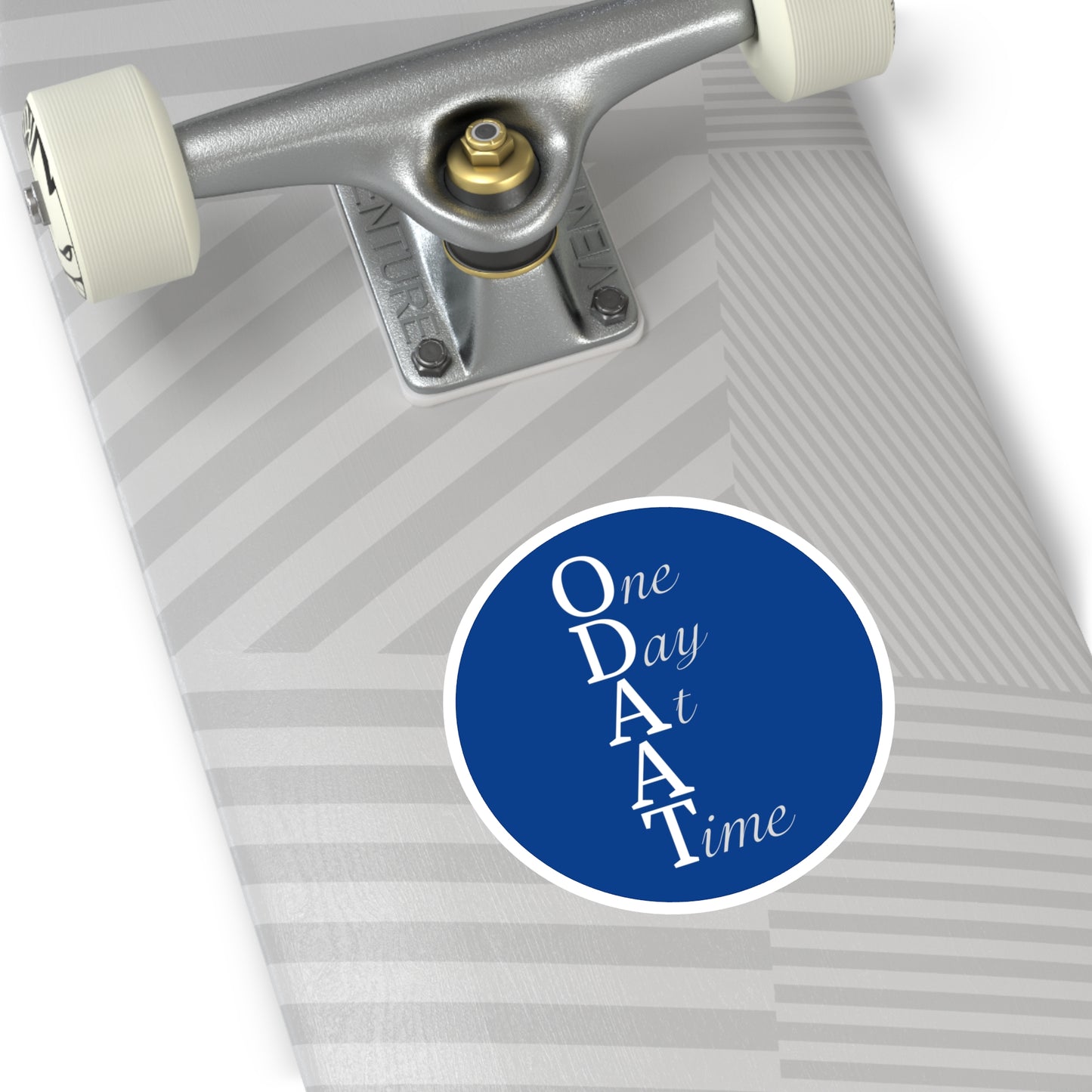 Haler Smith Vinyl Round Sticker - ODAAT - Dark Blue