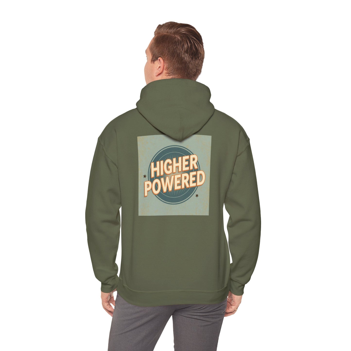 Haler Smith - Hoodie - Haler Smith Cotton Blend Hooded Sweatshirt Hoodie - Higher Powered 1 - S - XL