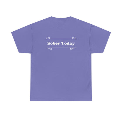 Haler Smith - T-Shirt - Haler Smith Heavy Cotton Short Sleeve Tee - Sober Today 1 - 2XL - 5XL