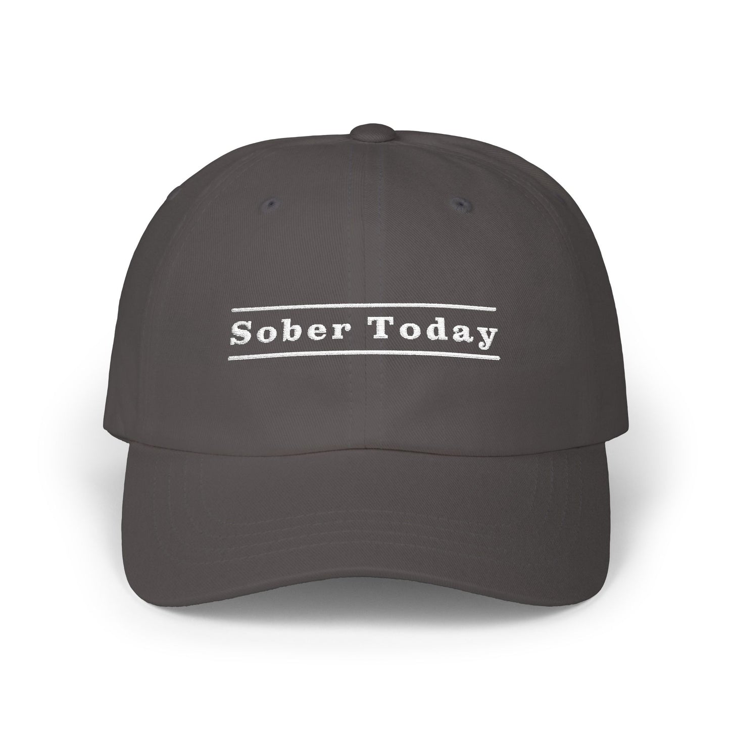 Haler Smith Dad Cap - Sober Today 3 - White