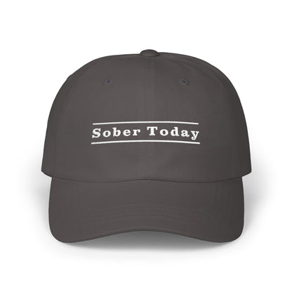 Haler Smith Dad Cap - Sober Today 3 - White