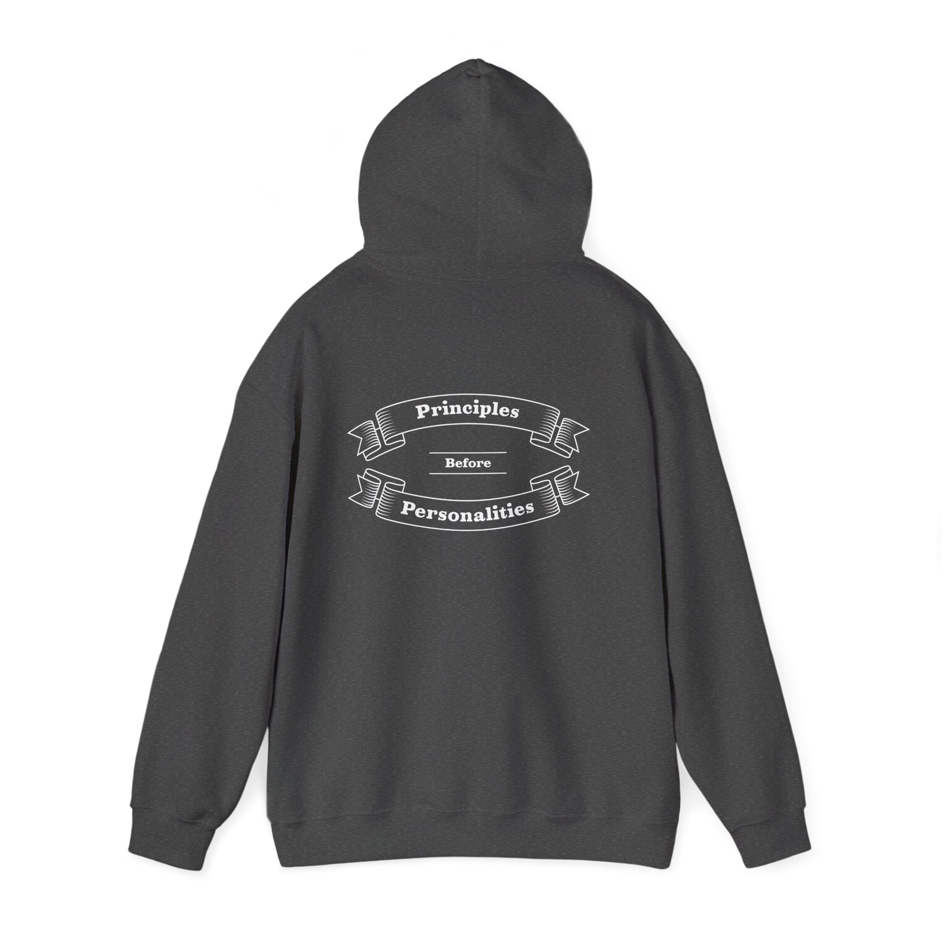 Haler Smith - Hoodie - Haler Smith Cotton Blend Hooded Sweatshirt Hoodie - Principles Before Personalities 1 - S - XL